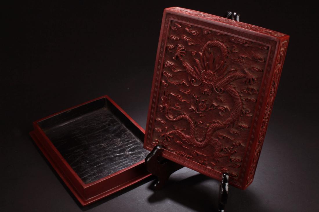 Chinese Cinnabar Laquered Box (1 of 6)