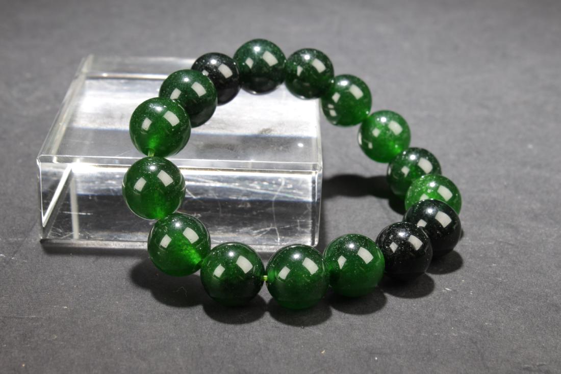 Chinese Jade Bead Bracelet (1 of 4)
