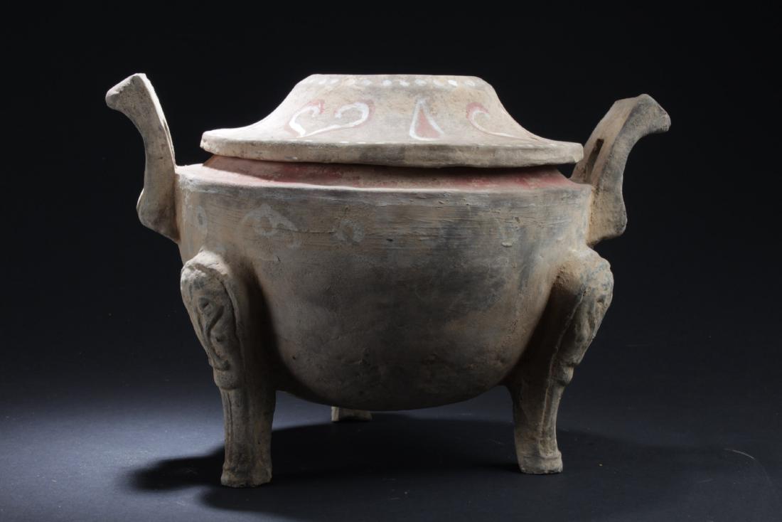 Chinese Pottery Tripod Censer with Lid cover (1 of 7)