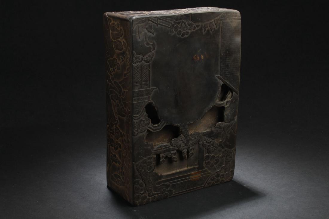 An Estate Chinese Story-telling Estate Inkstone Display (1 of 6)