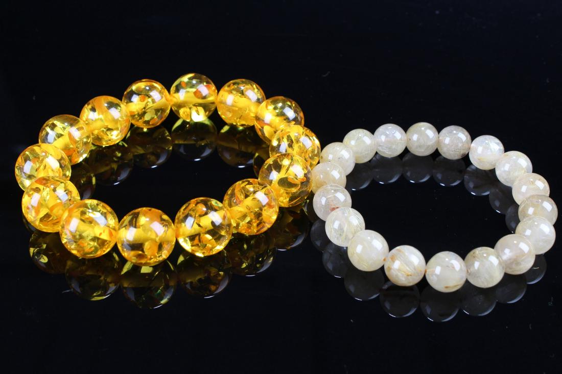 A Chinese Display-amber Estate Bracelet Display (1 of 5)