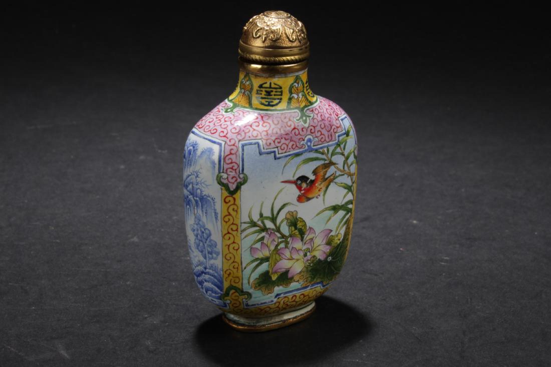 Chinese Cloisonne Snuff Bottle (1 of 5)