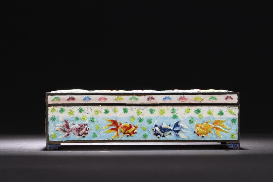 Chinese Enamel Rectangle Box (1 of 5)