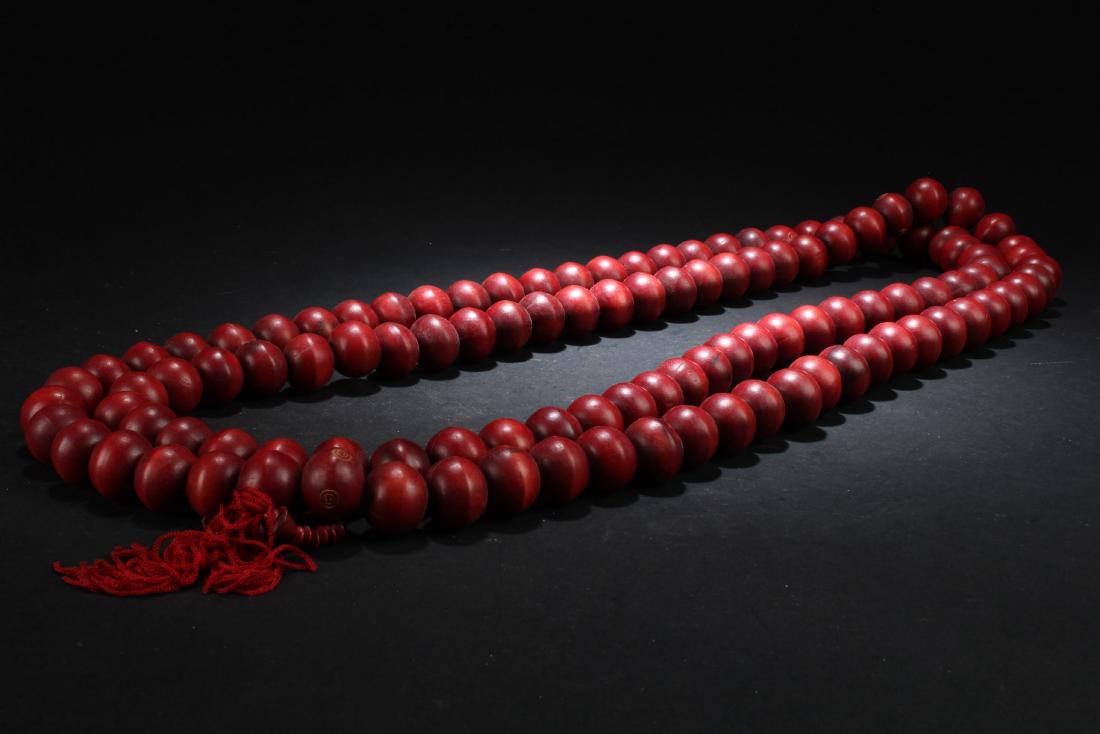 Large Chinese Wooden Prayer Beads (1 of 4)