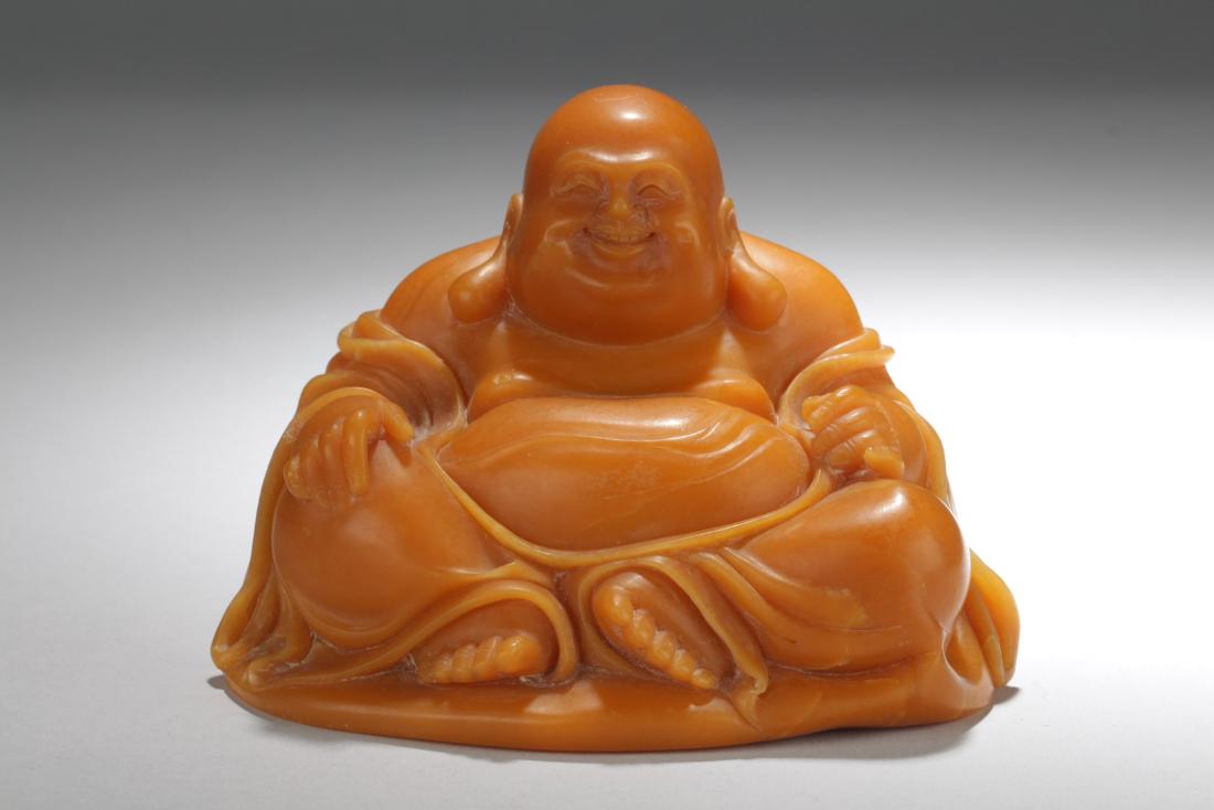 Old Chinese Soapstone Carved statue (1 of 4)