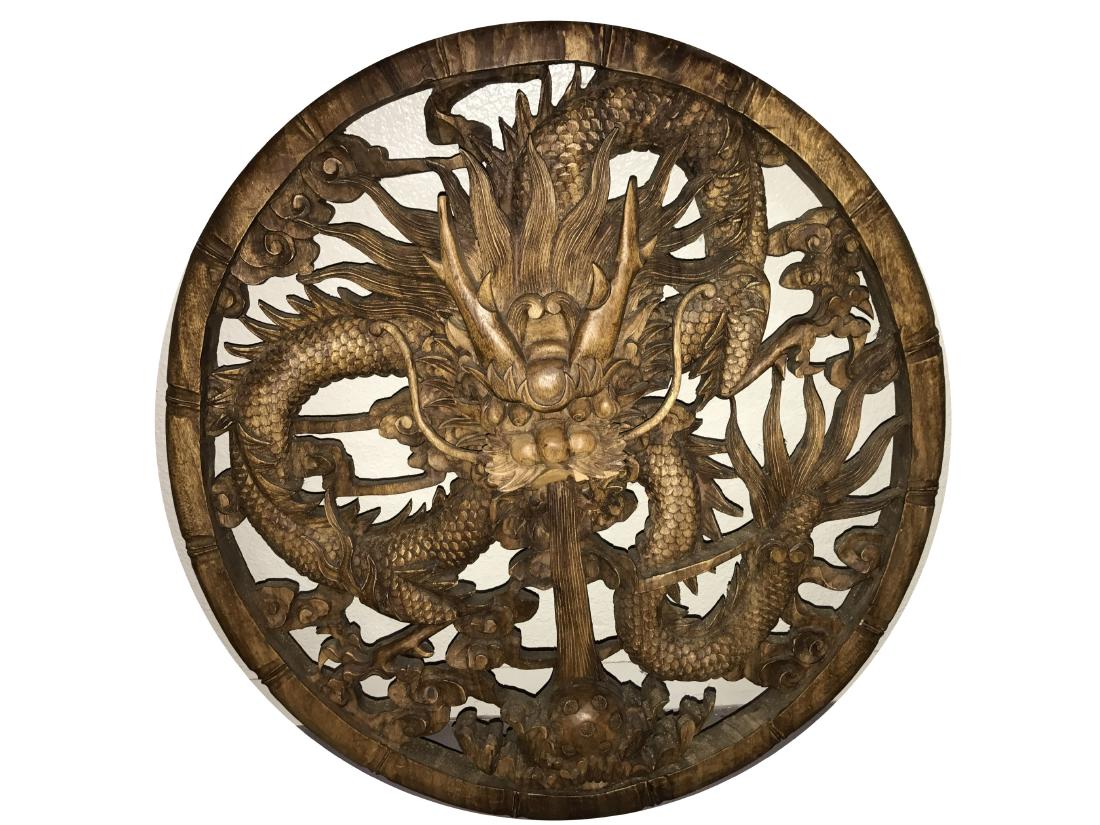 Antique Chinese Hardwood Carved Decorative Ornament (1 of 6)