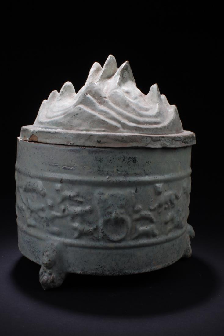 Chinese Pottery Container With Lid (1 of 4)