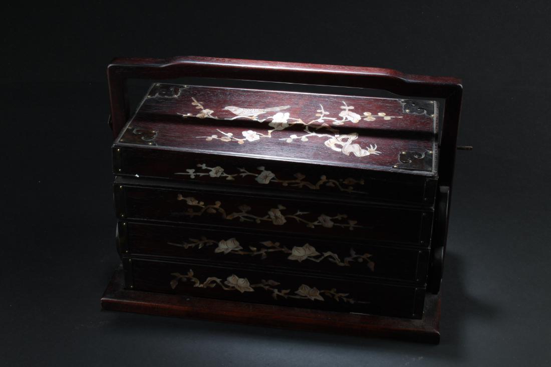 Chinese Hardwood Multi-Tier Box (1 of 5)