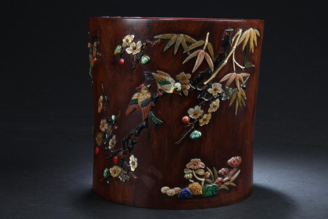 Chinese Huanghuali Brushpot (1 of 7)