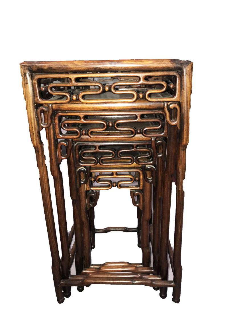 Four Antique Chinese Bamboo Stool Collection (1 of 5)