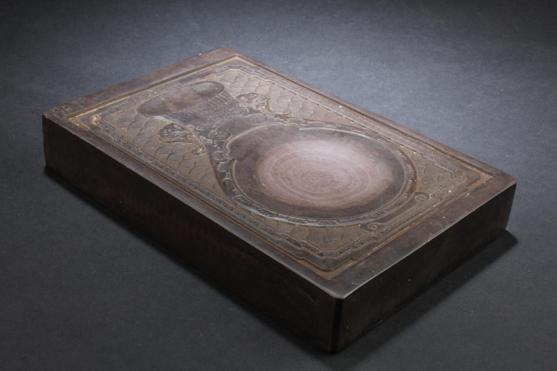 Chinese Inkstone: Chinese Inkstone. Length: 7.25"