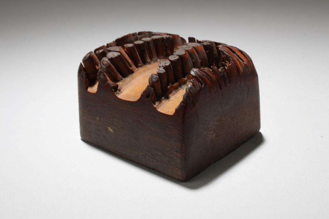 Antique Chinese Bamboo Root  Carved Seal (1 of 2)