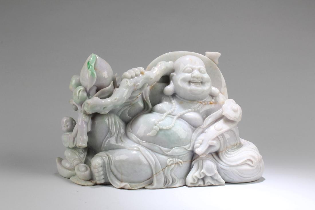 Chinese Jade Carved Buddha Ornament (1 of 5)