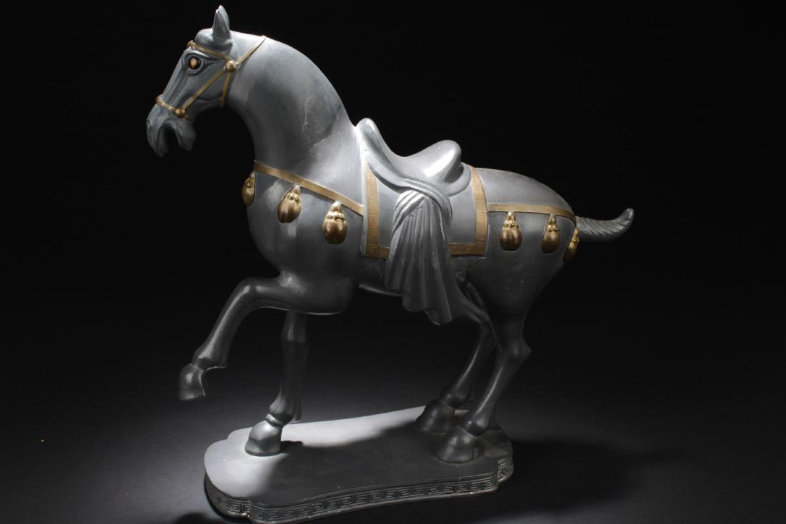 Chinese Antique Pewter Horse Statue Oct 21 2018 Jumbo Auction House In Ca