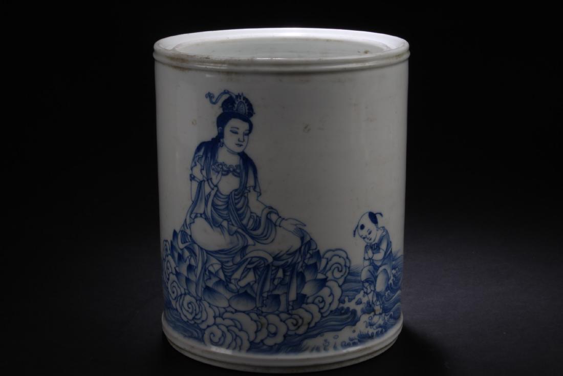 Chinese Porcelain Brushpot (1 of 3)