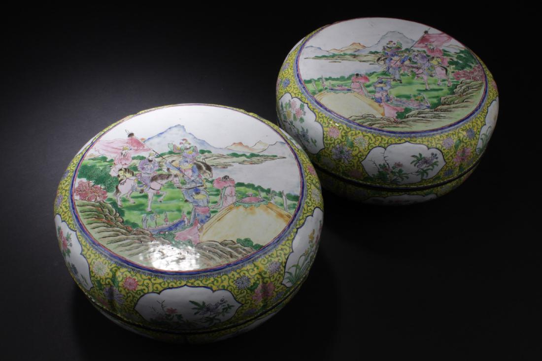 Two Antique Chinese Enamel on Copper Box (1 of 6)