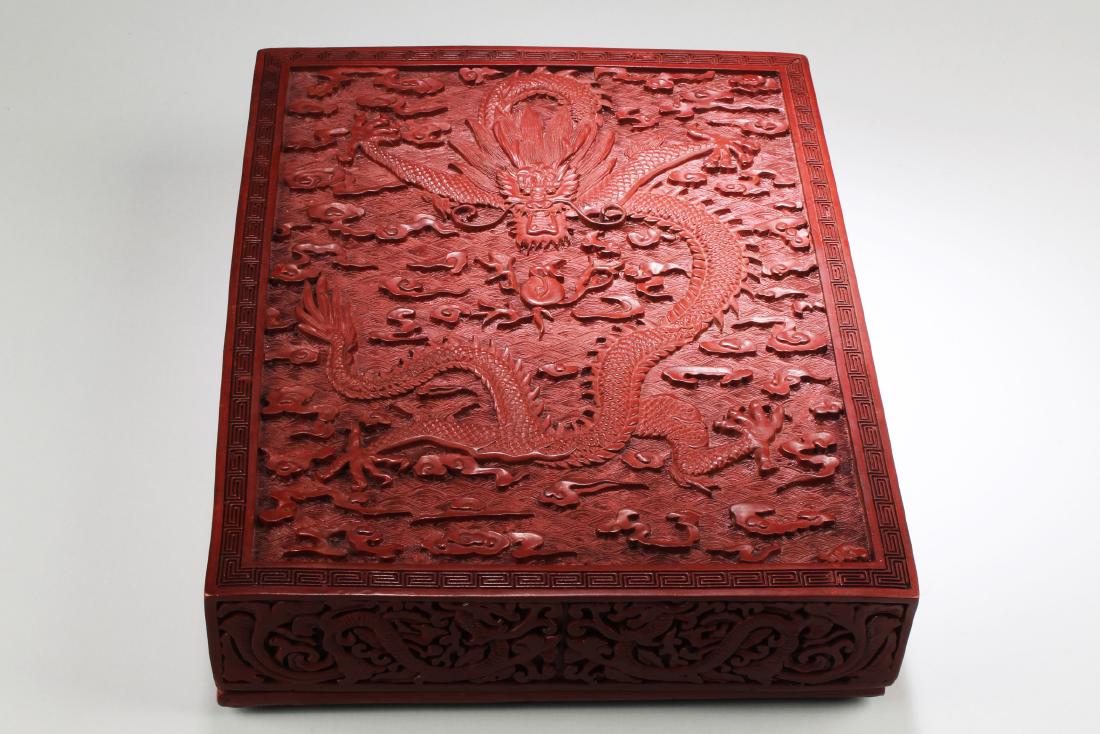 Chinese Cinnabar Lacquer Rectangular Box (1 of 4)