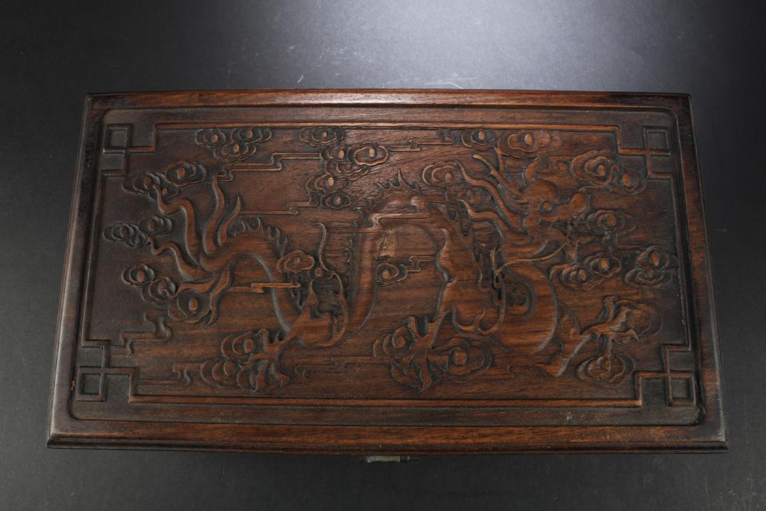 A Hardwood Carved Box (1 of 7)