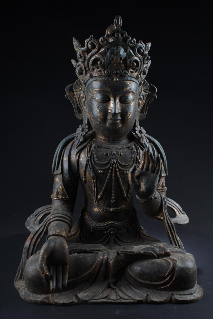 Chinese Gilt Bronze Bodhisattva Statue (1 of 6)