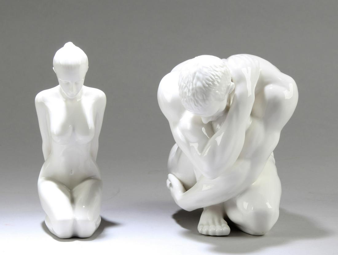 A Group of Two Porcelain Human Figurines (1 of 3)