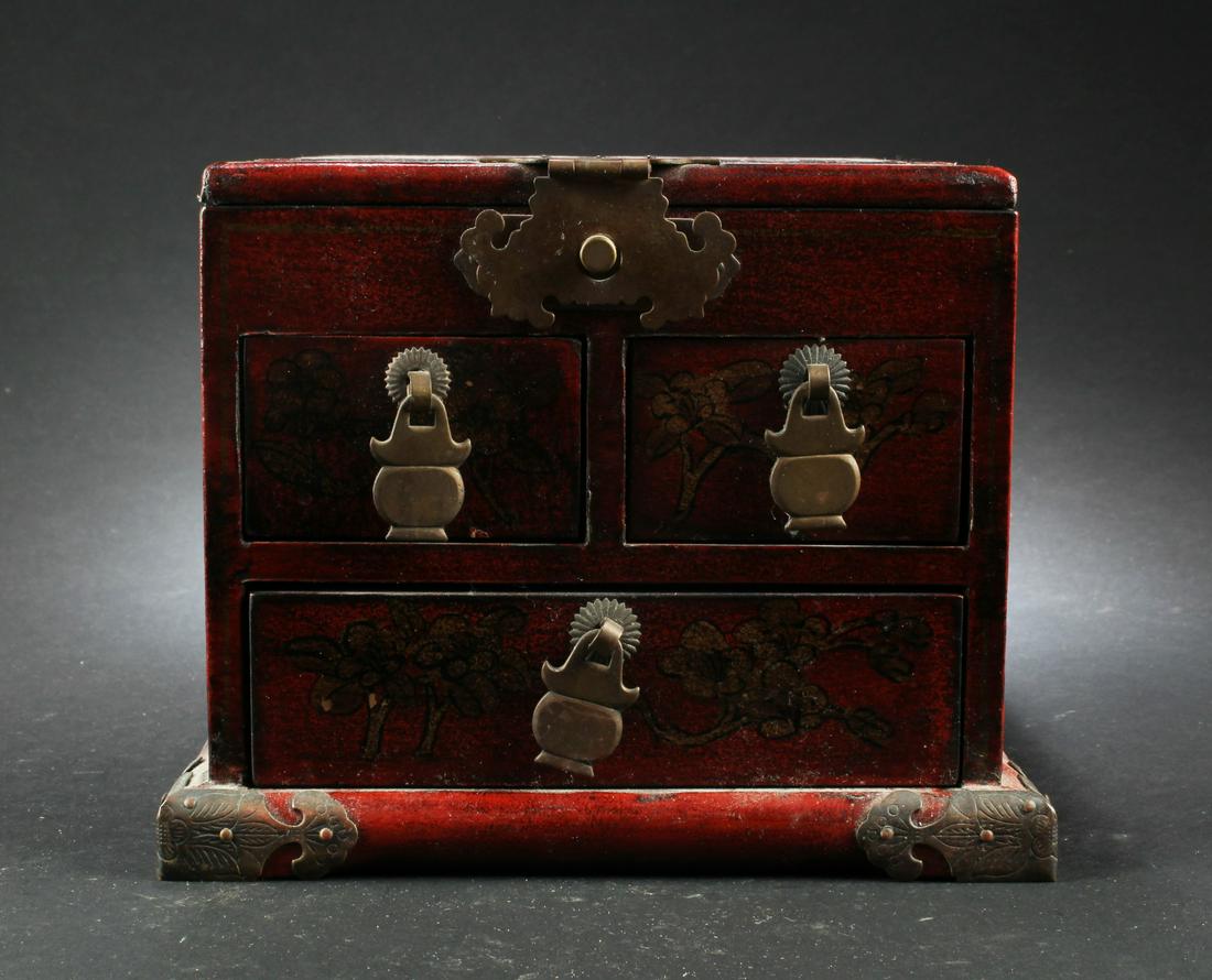 A Chinese Wooden Makeup Box (1 of 4)