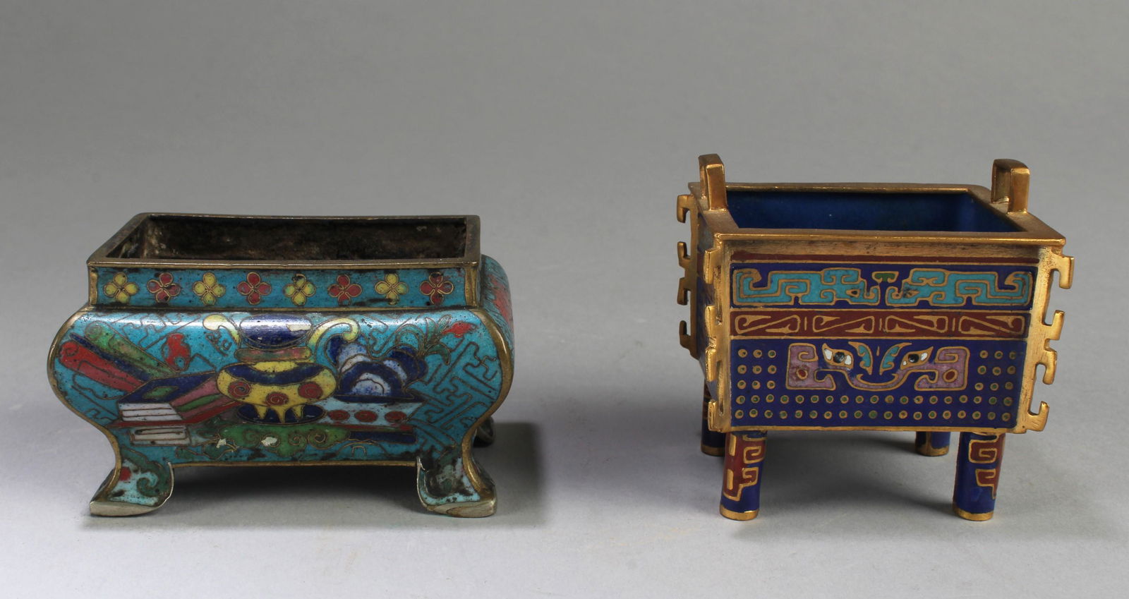 A Group of Two Cloisonne Censers (1 of 4)
