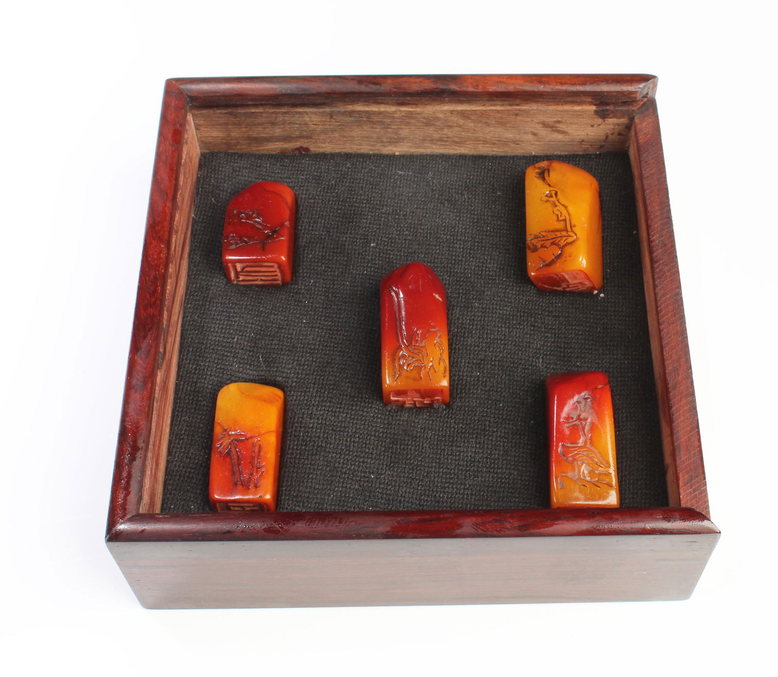 A Set of Five Chinese Soapstone Seal (1 of 4)