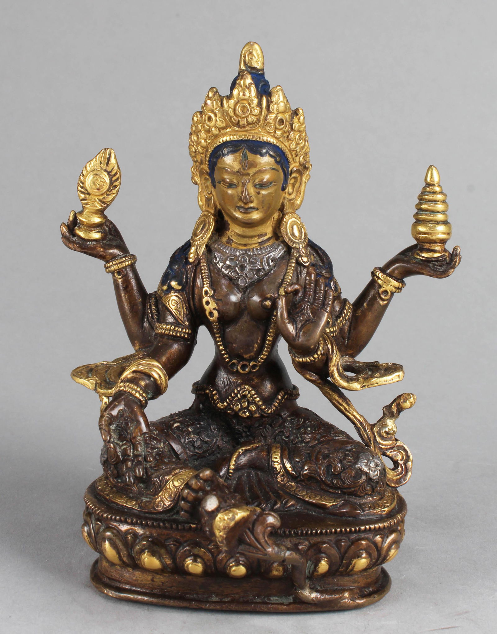 Chinese Gilt Bronze Bodhisattva Statue (1 of 4)