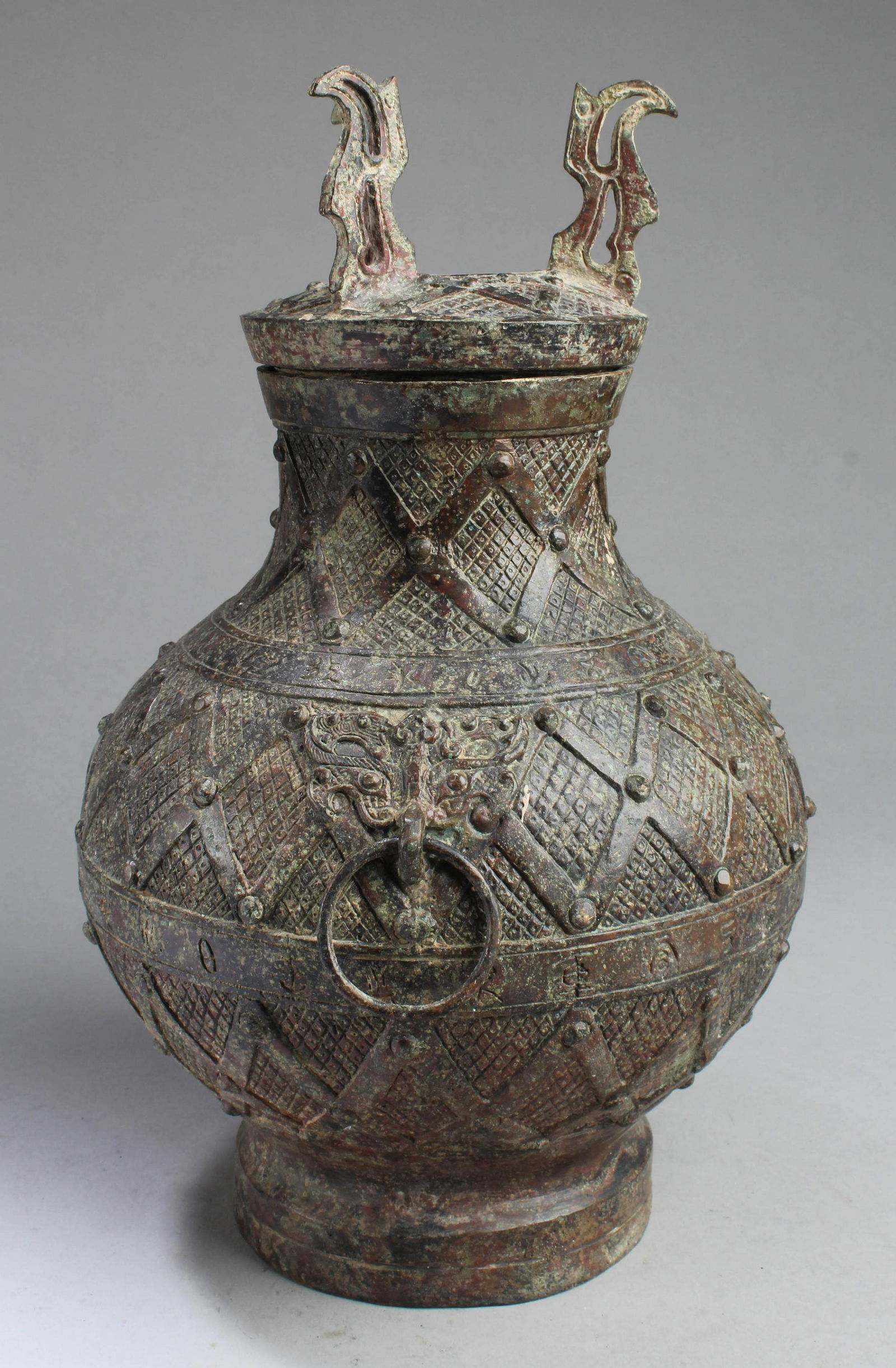 Chinese Bronze Jar with Lid (1 of 4)