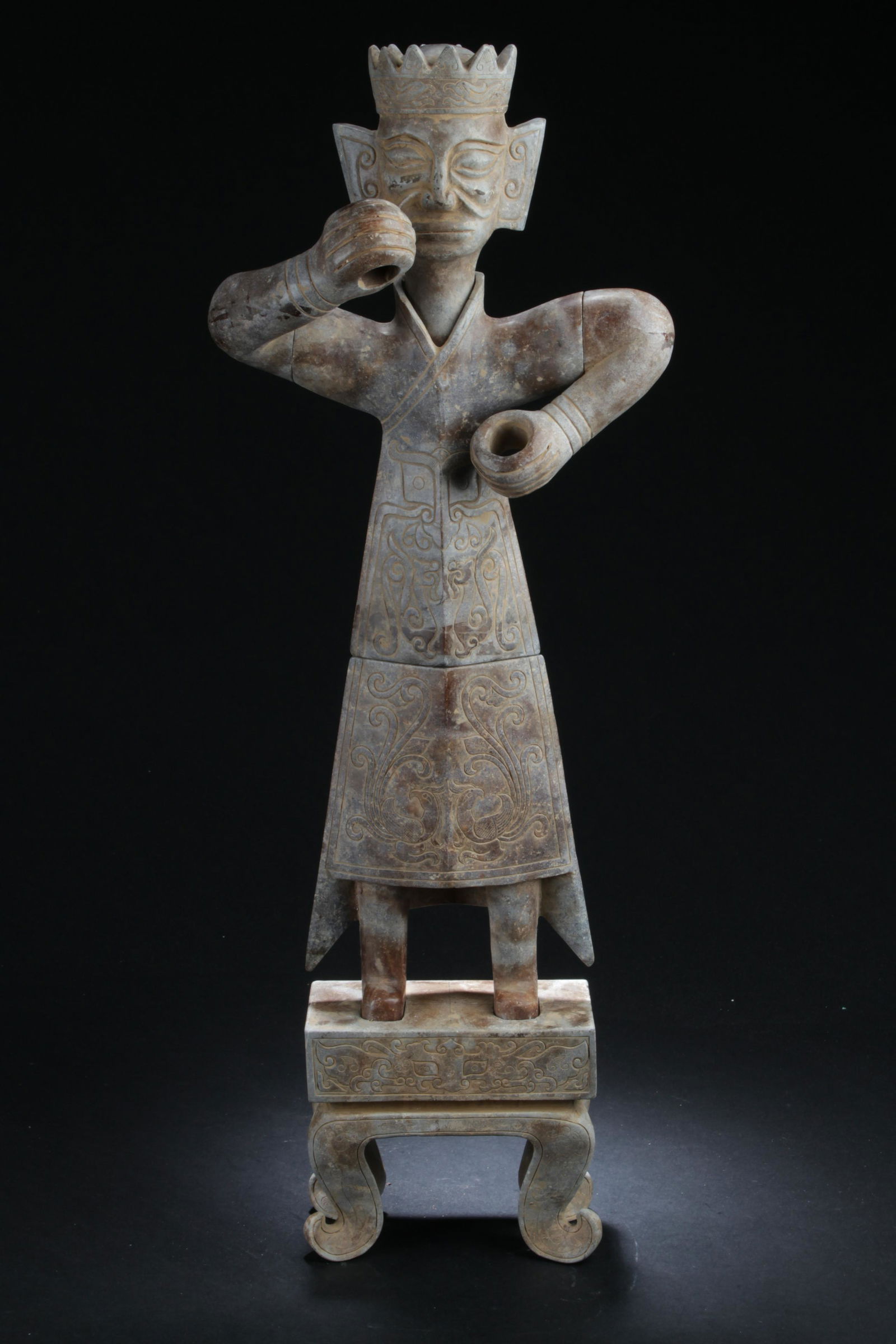 Chinese Jadestone Statue (1 of 9)