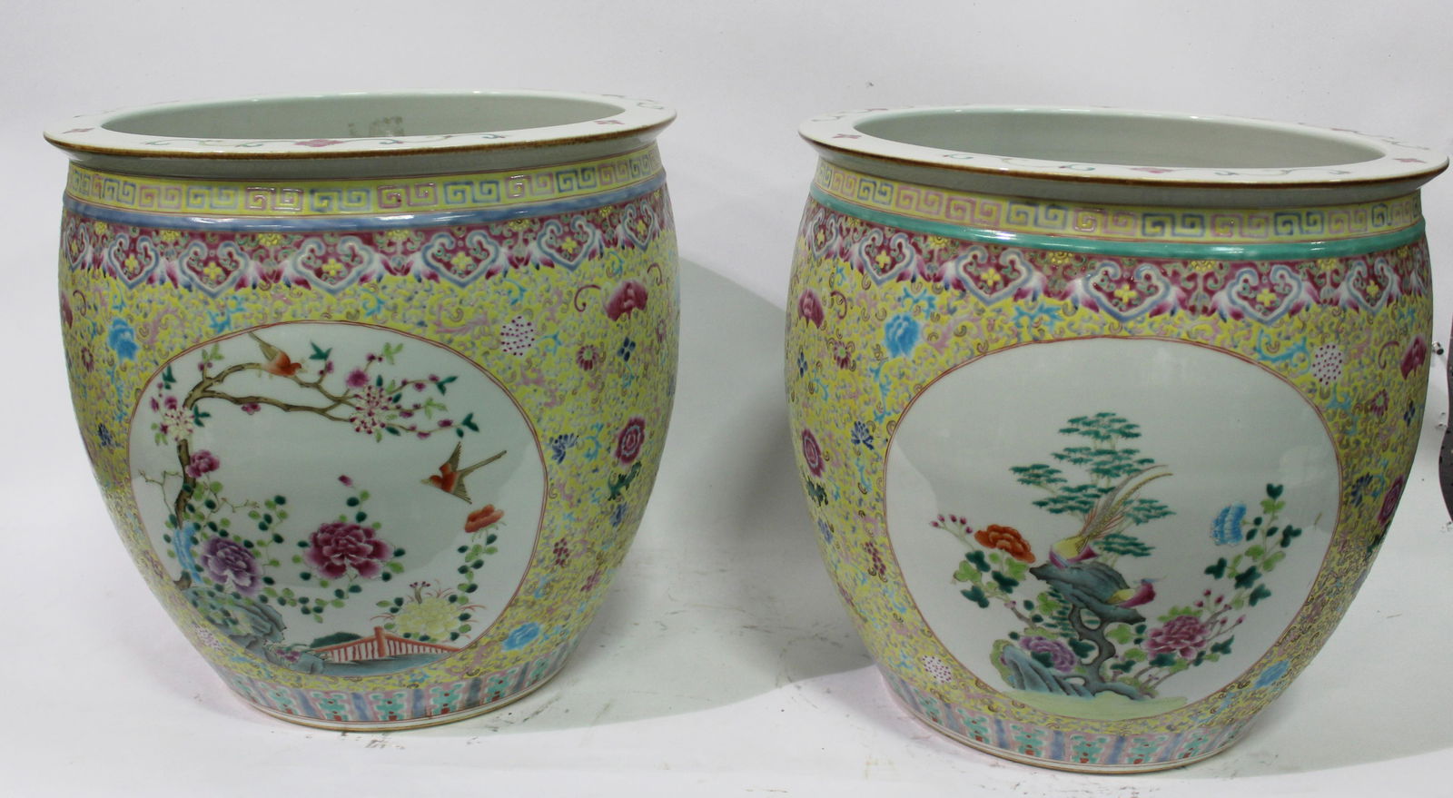 A Pair of Chinese Famille Rose Fish Tanks (1 of 10)