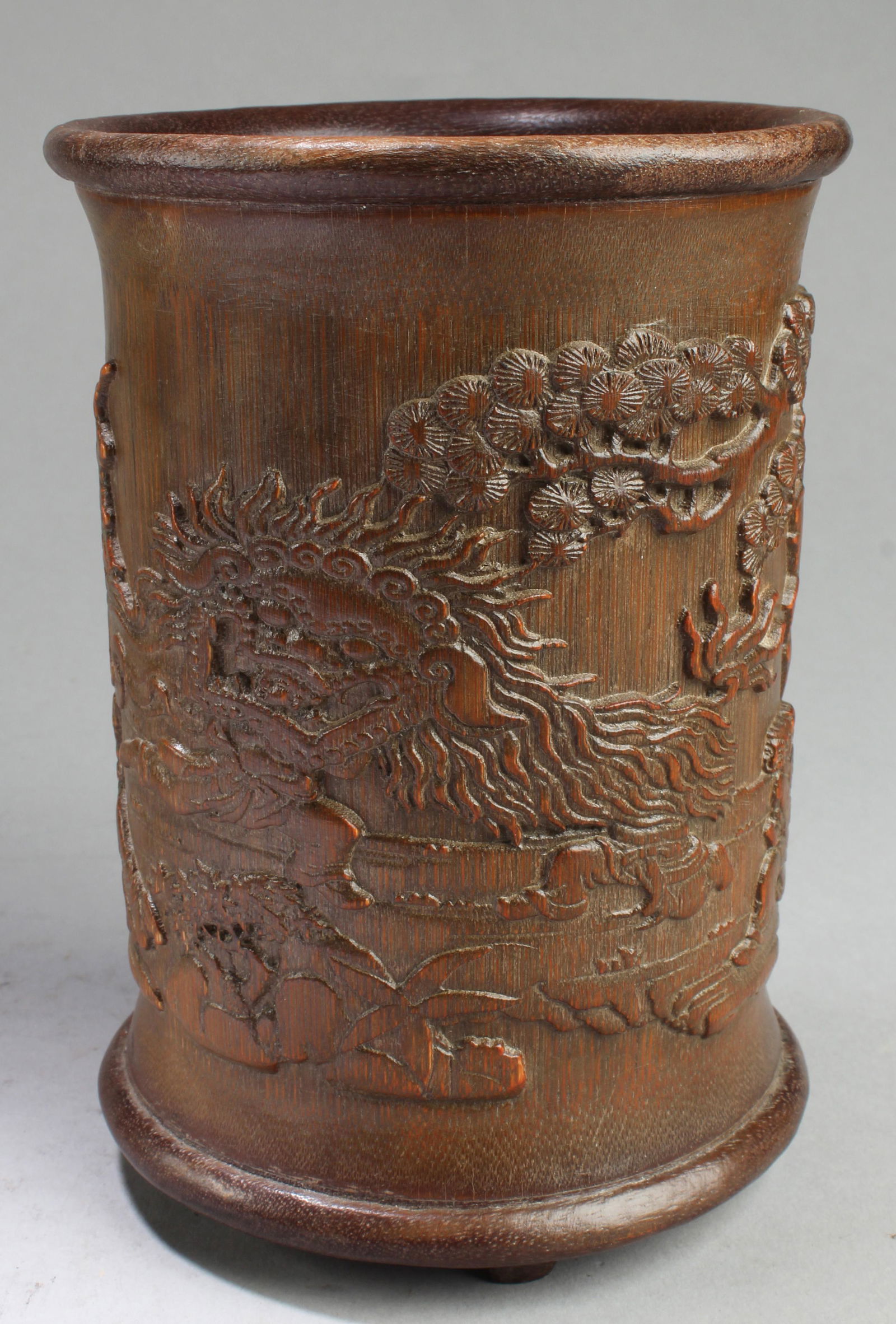 Chinese Bamboo Brushpot (1 of 4)