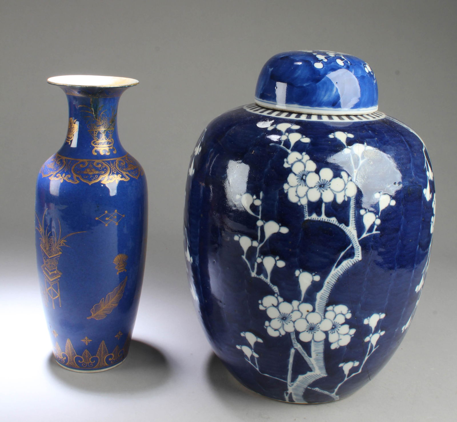 A Group of Two Chinese Porcelain Vases & Jar (1 of 5)