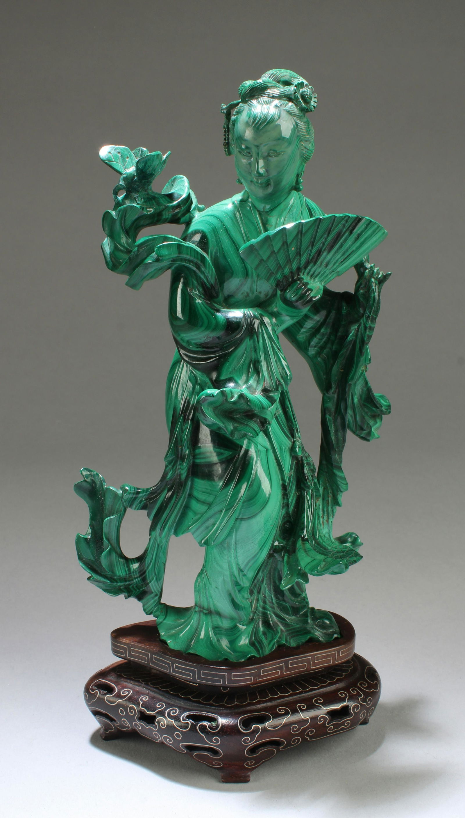 Chinese Malachite Carved Figurine (1 of 4)