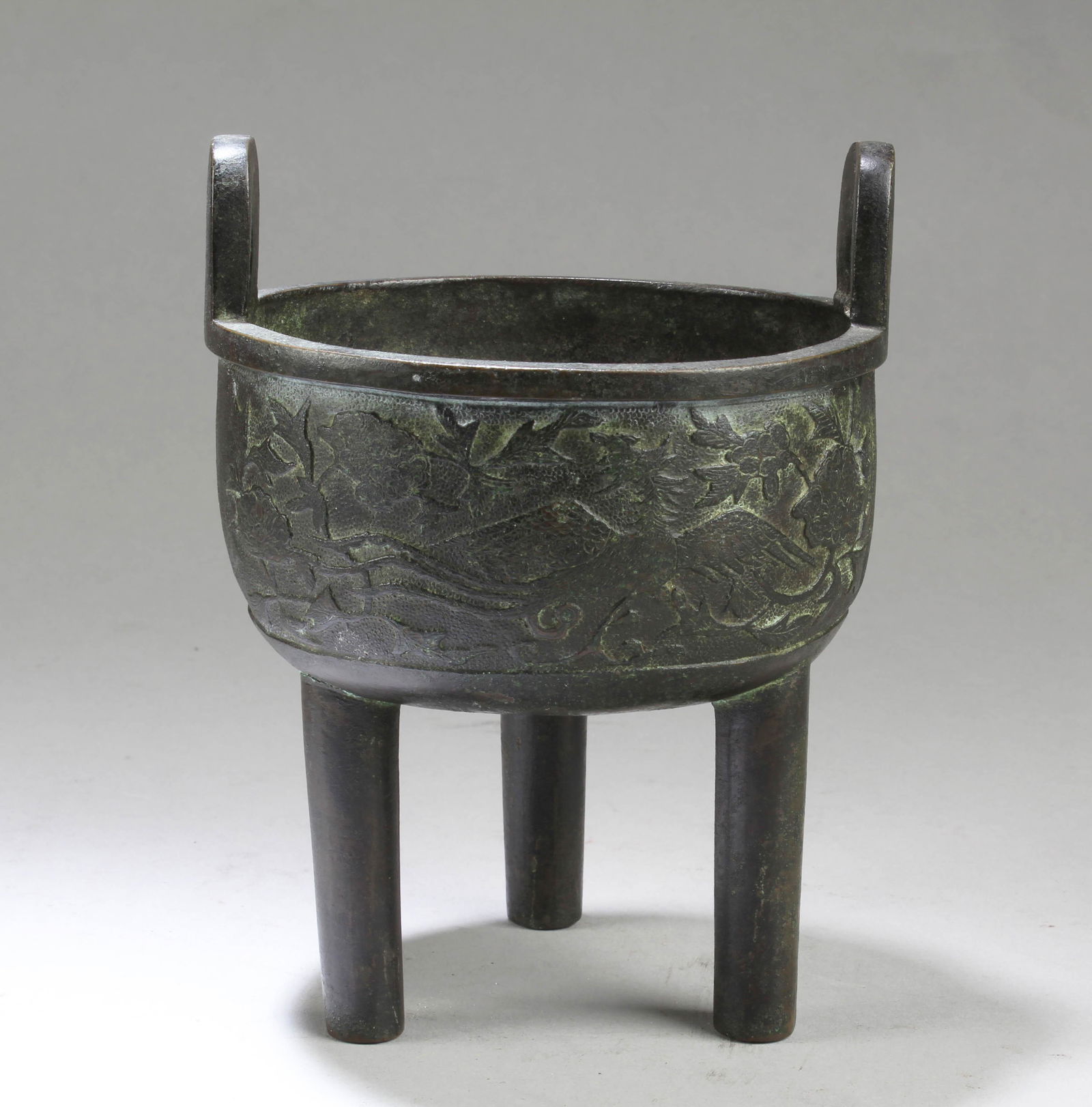 Antique Chinese Bronze Tripod Incense Burner (1 of 3)