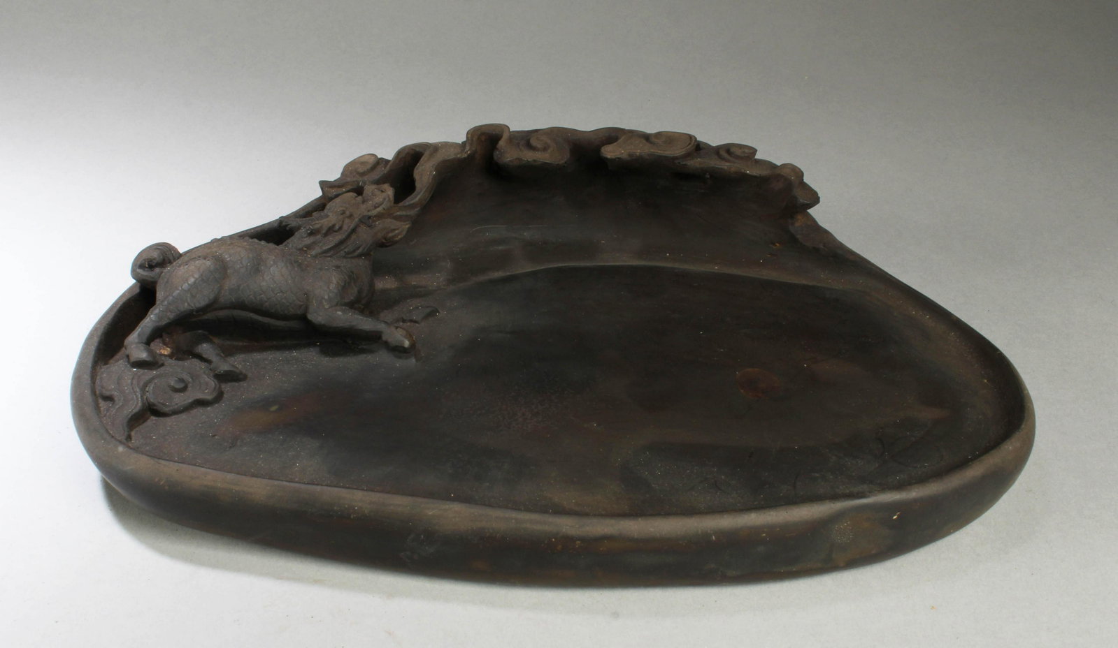 A Chinese Inkstone: A Chinese Inkstone, Length: 9.25"