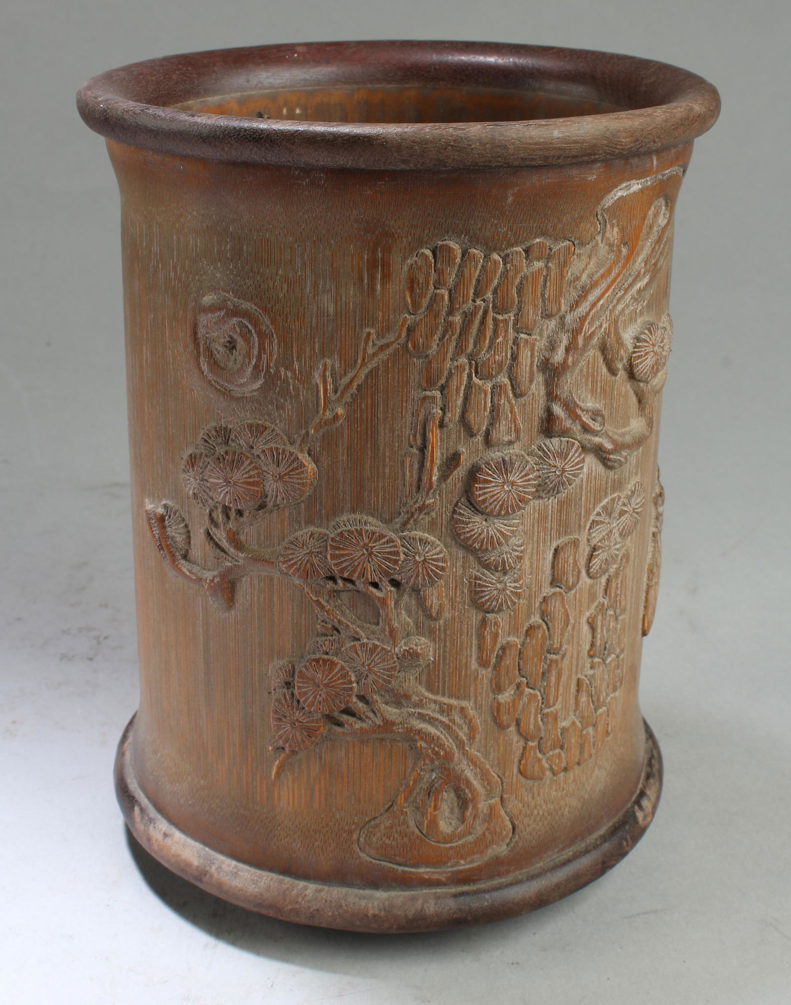 Chinese Bamboo Brushpot (1 of 3)