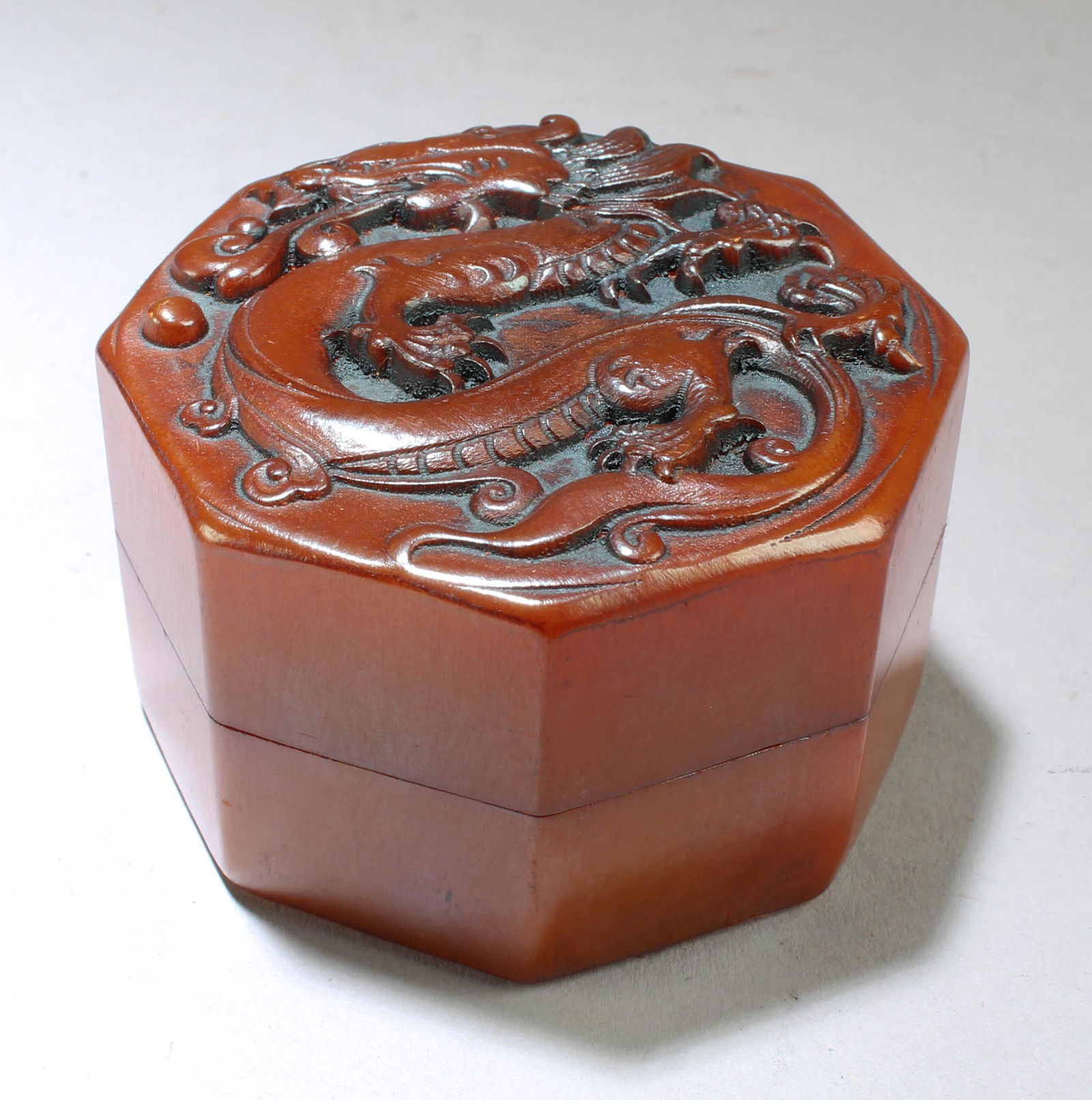 A Chinese Square Shaped Soapstone Seal (1 of 2)