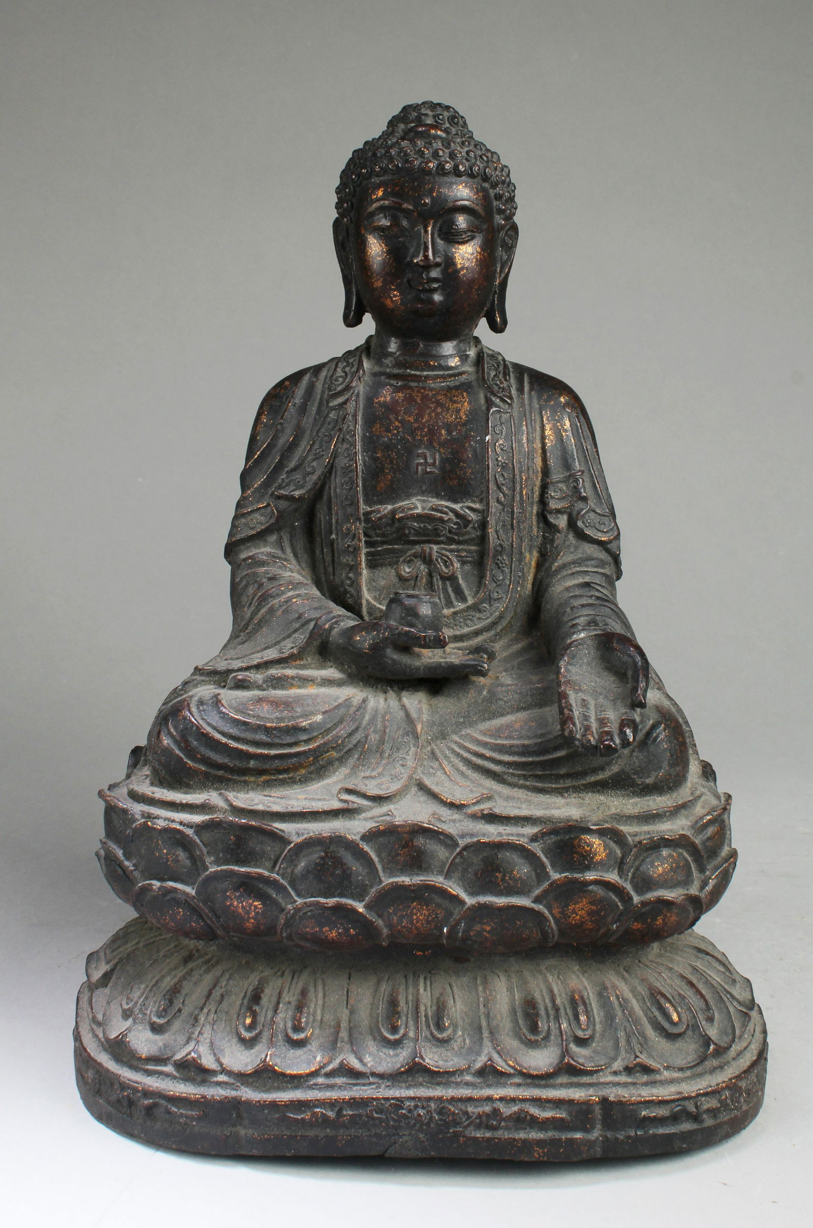 Chinese Bronze Buddha Statue (1 of 5)
