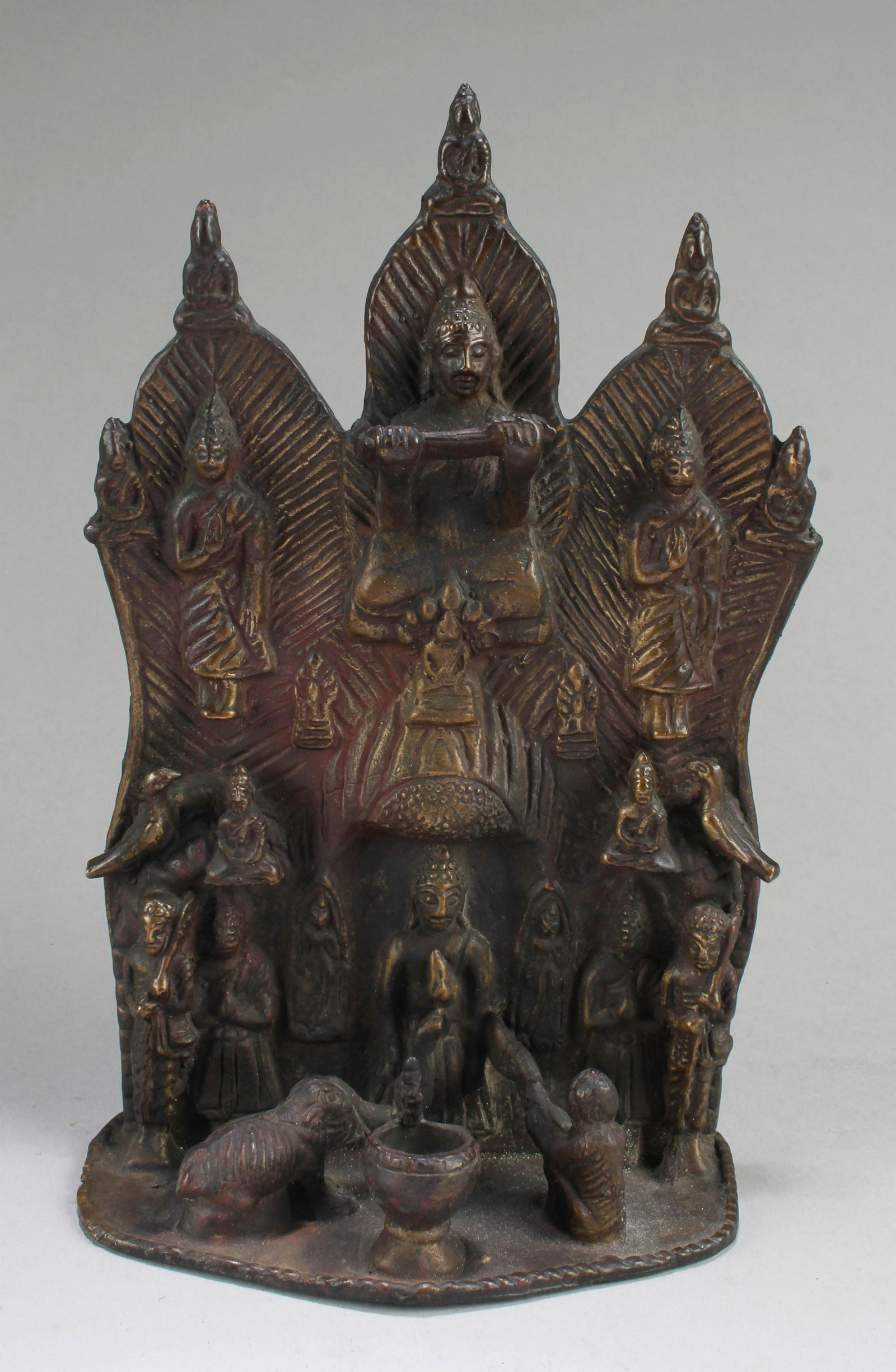 Chinese Bronze Buddha Plaque (1 of 3)
