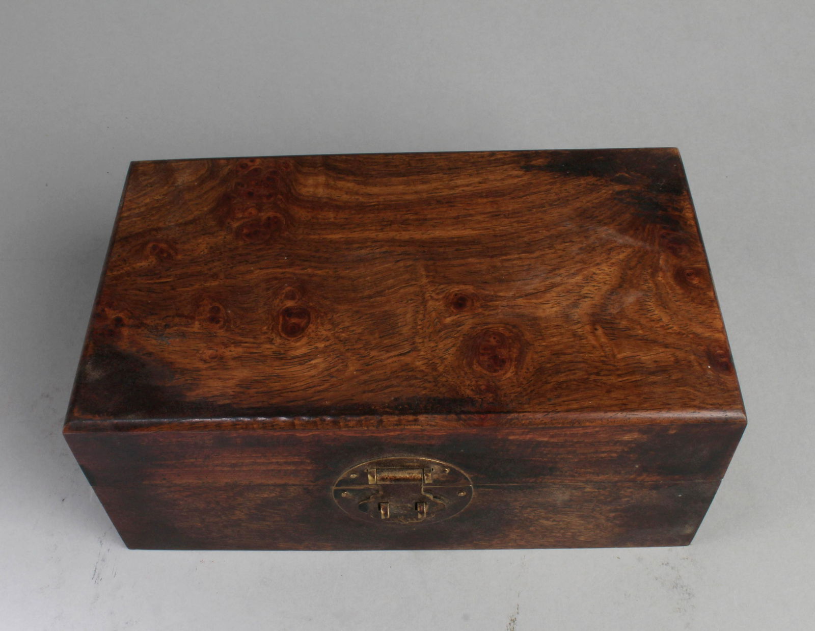 Chinese Hardwood Rectangular Shaped Box (1 of 4)