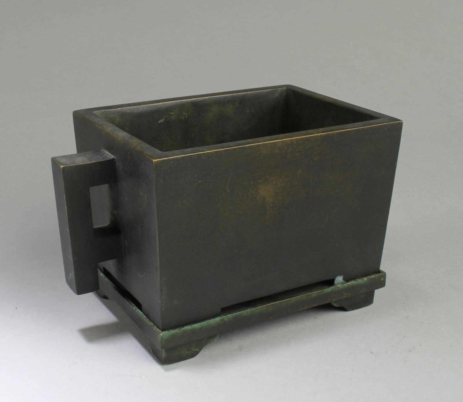 Chinese Bronze Rectangular Shaped Censer (1 of 4)