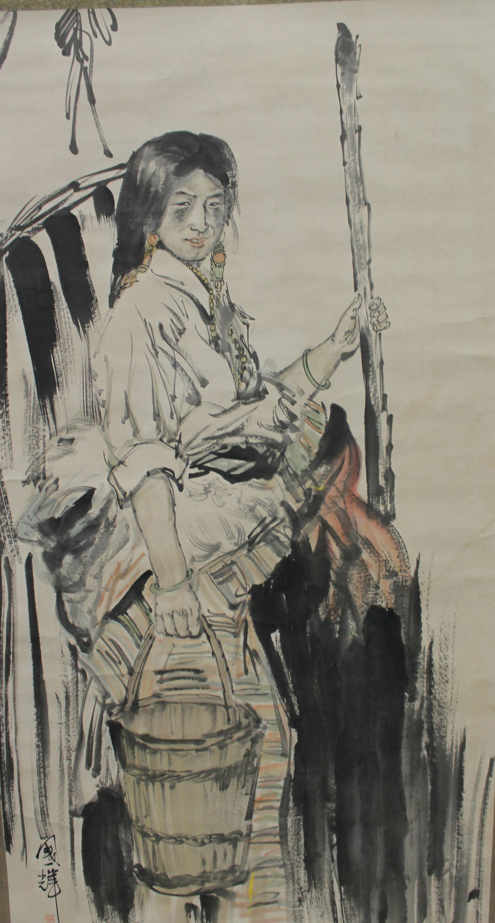 Chinese Hanging Scroll Painting (1 of 3)