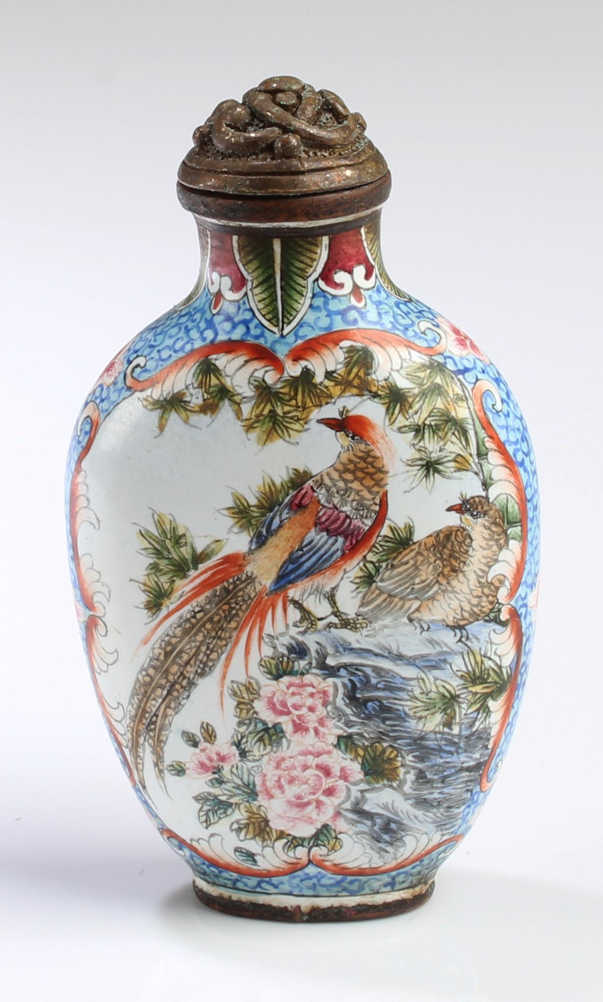 Chinese Enamel Snuff Bottle (1 of 3)
