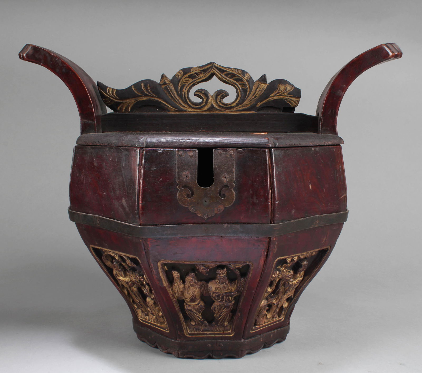 Chinese Wooden Rice Container (1 of 3)