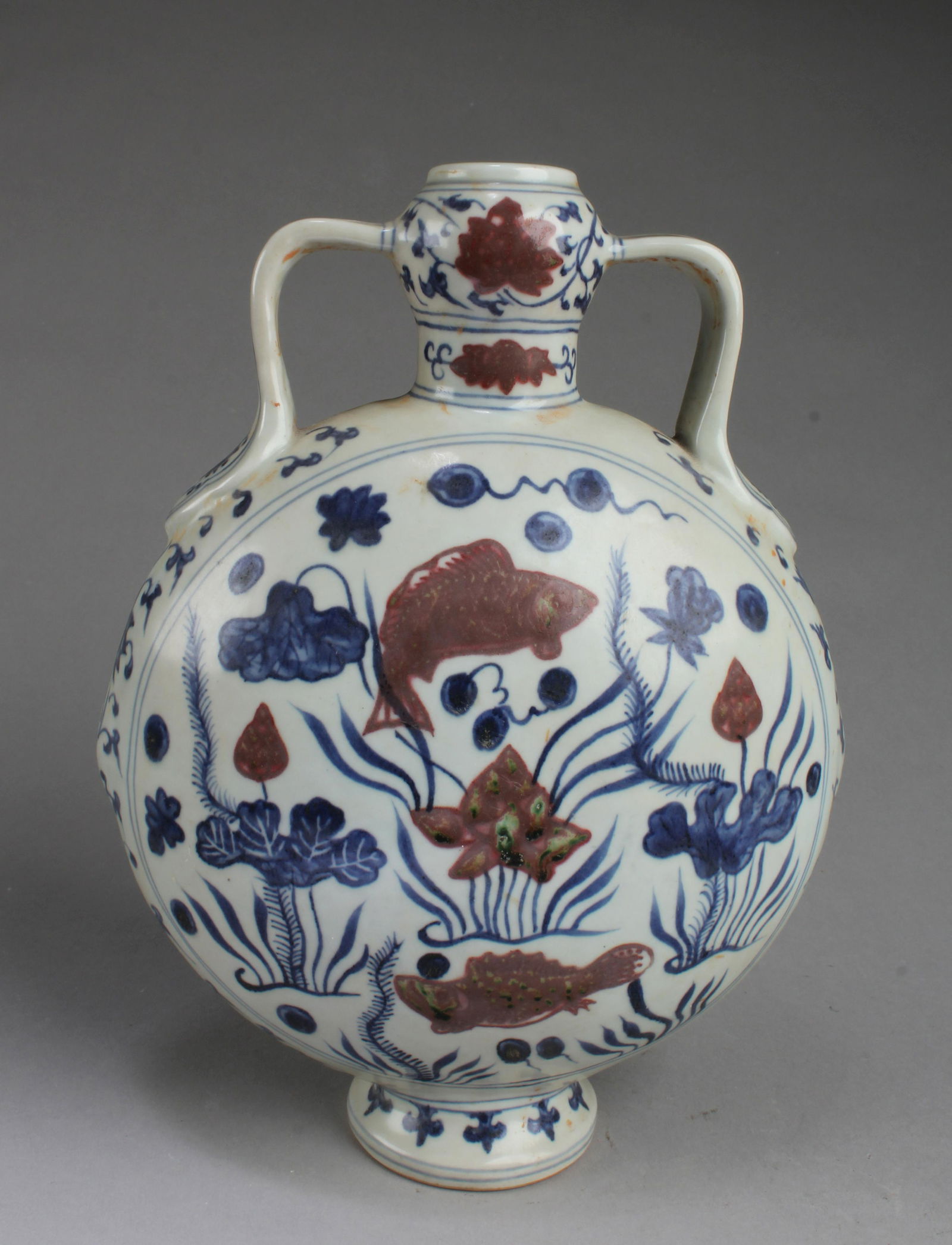 Chinese Blue & White Moonflask Vase (1 of 4)