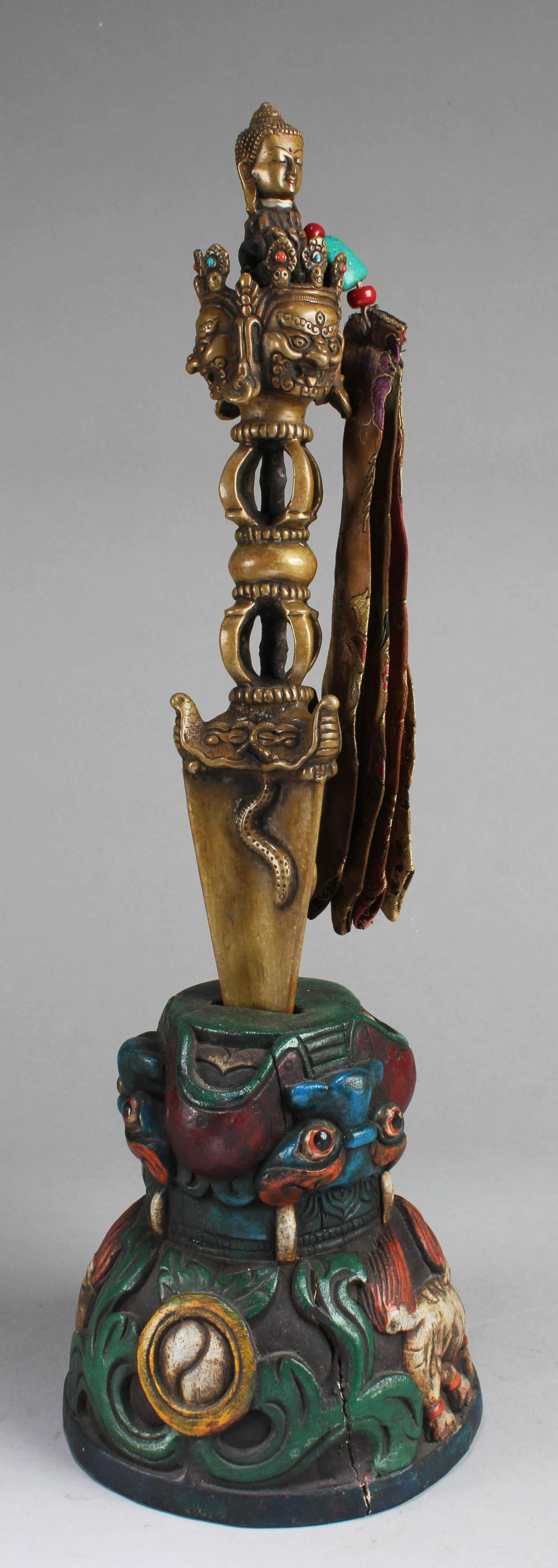 A Bronze Tibetan Religious Instrument (1 of 3)