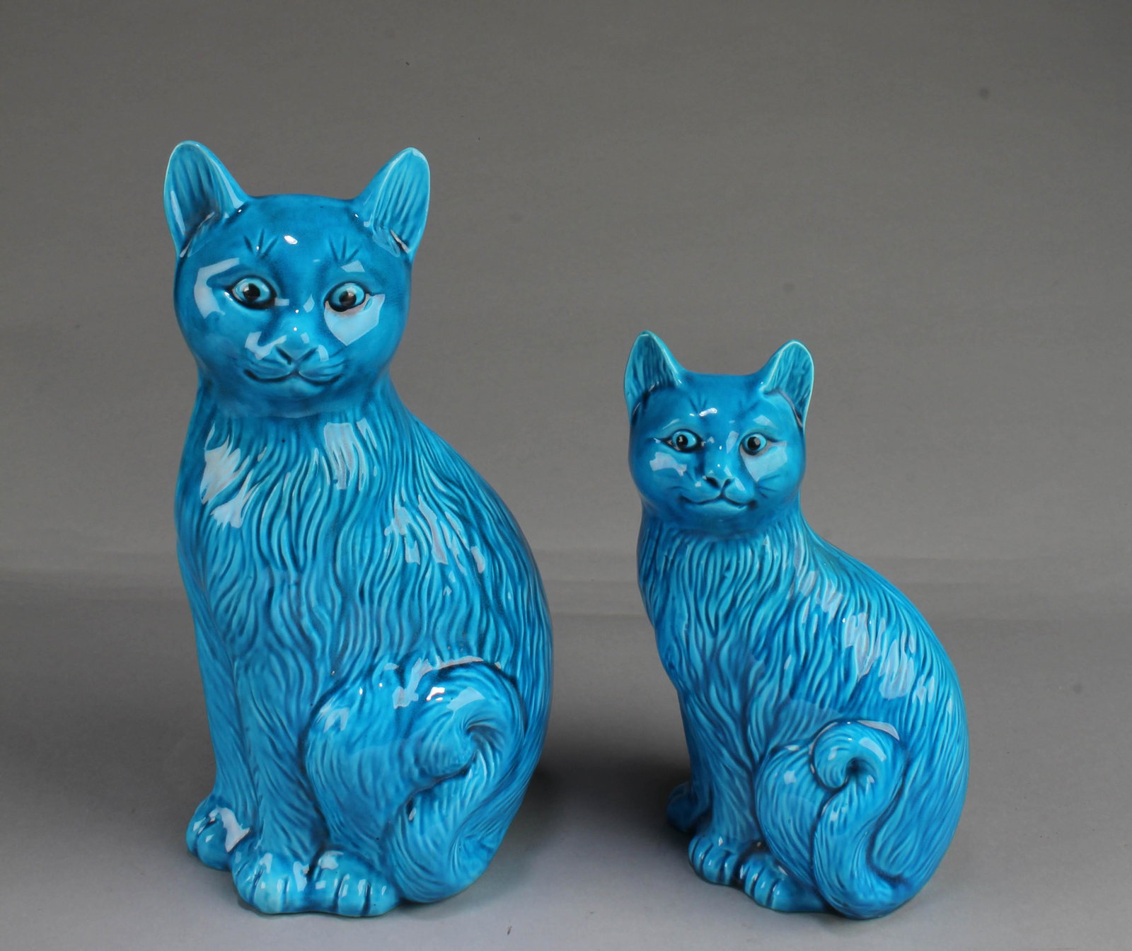 A Group of Two Porcelain Cat Figurines (1 of 4)