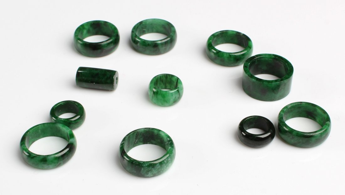 A Group of Jadeite Jade Earrings (1 of 2)