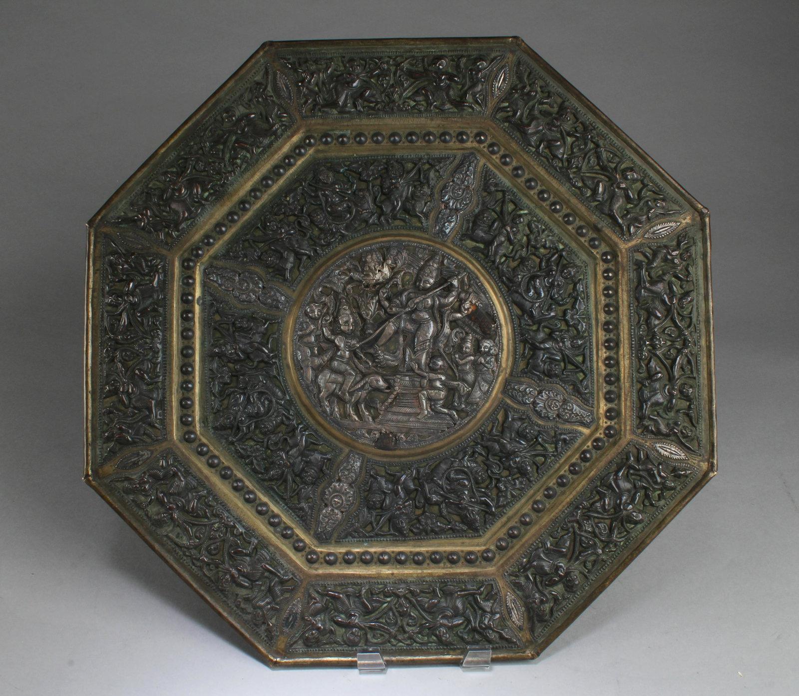 A Polygon-Shaped Bronze Tray (1 of 3)